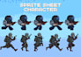 design pixel art characters and sprite sheet animation for your game